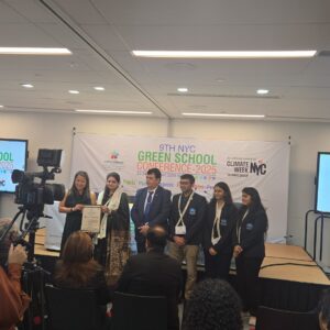 Kadi Sarva Vishwavidyalaya Honored with Green Campus Award 2025 at the 9th NYC Green School Conference, Cornell University, USA