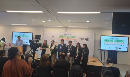 Kadi Sarva Vishwavidyalaya Honored with Green Campus Award 2025 at the 9th NYC Green School Conference, Cornell University, USA